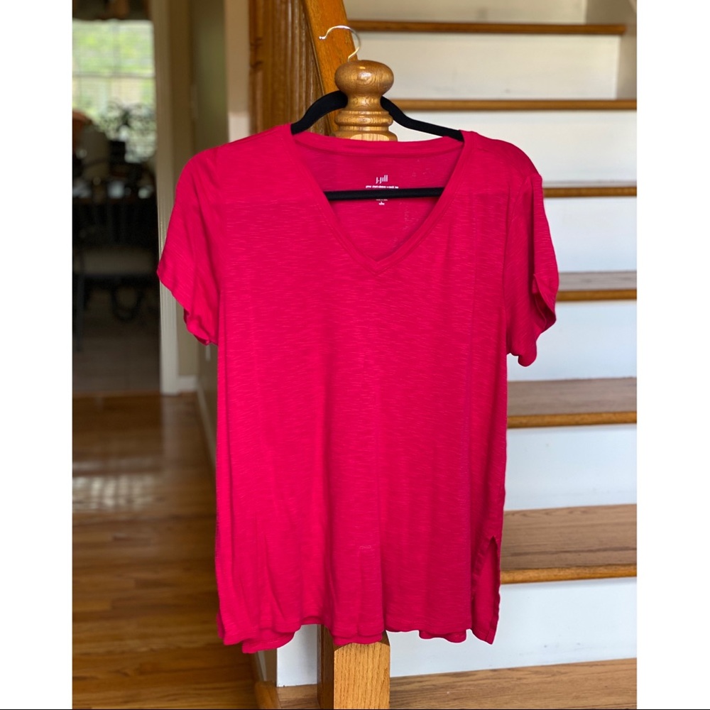 J. Jill Pima Cotton V-neck T-Shirt